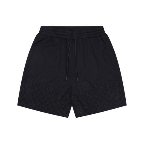 Gucci gradient rhinestone Double G shorts