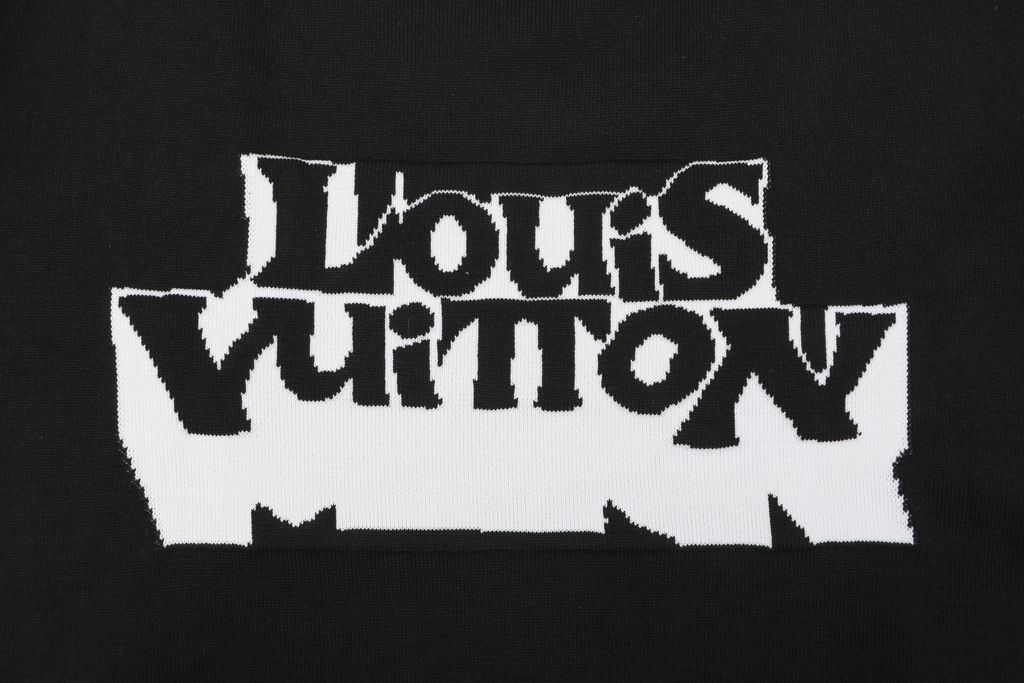 Retro letter jacquard short sleeve tee