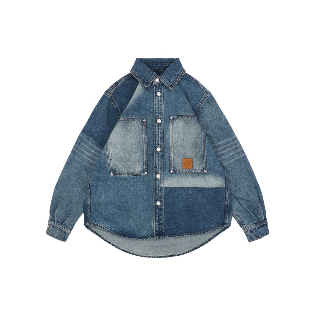 Louis Vuitton sun-faded denim jacket