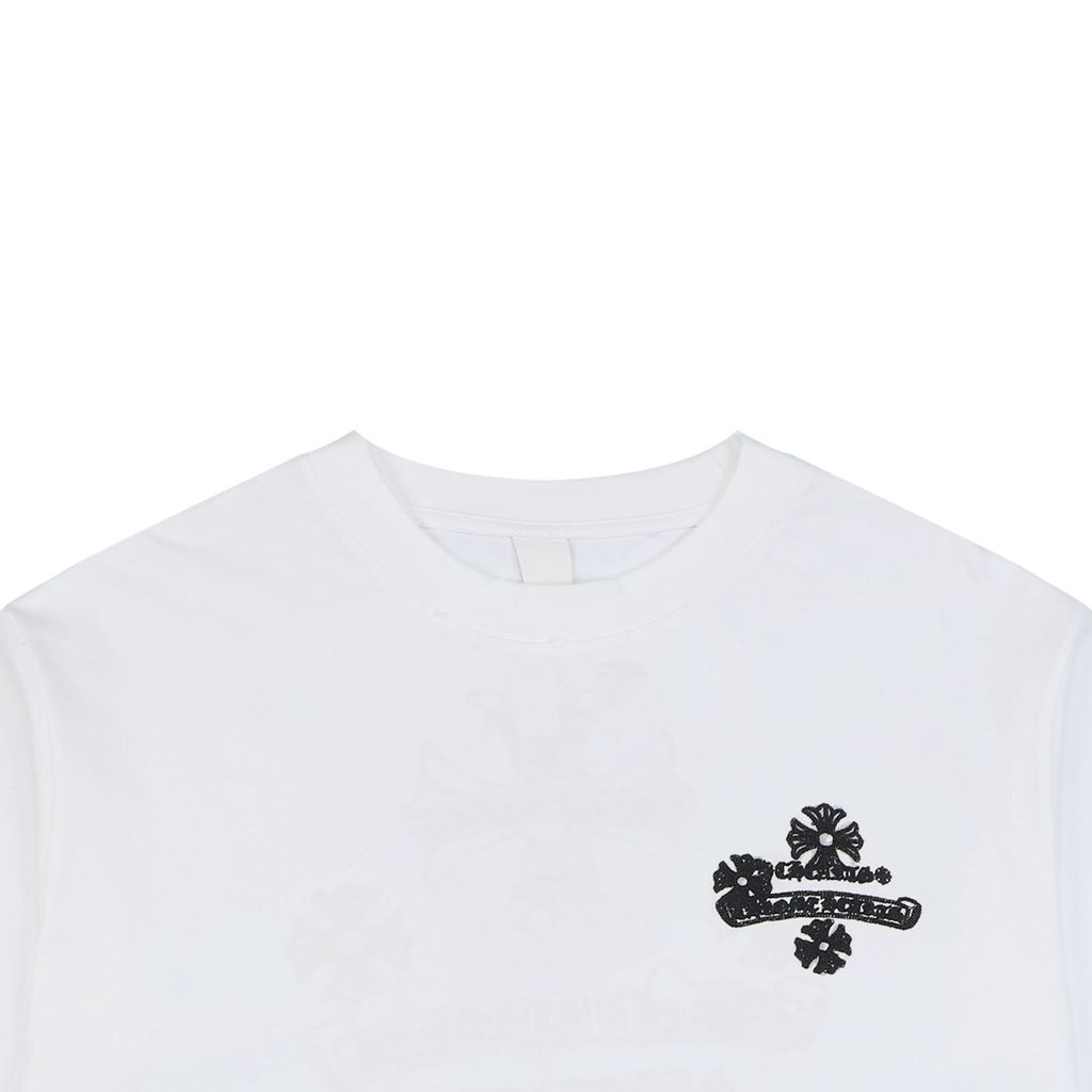230g combed cotton cross graphic tee