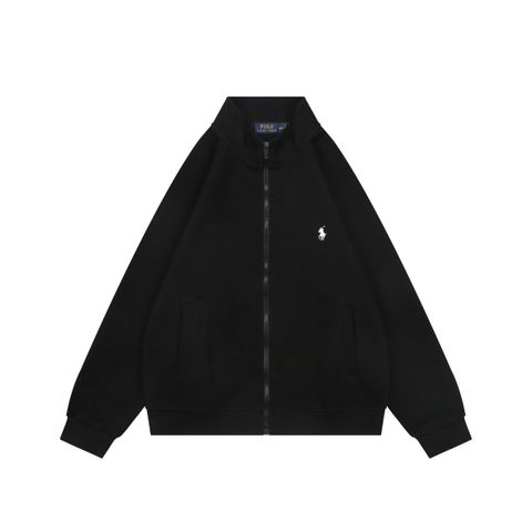 Ralph Lauren Pony ribbed high collar jacket