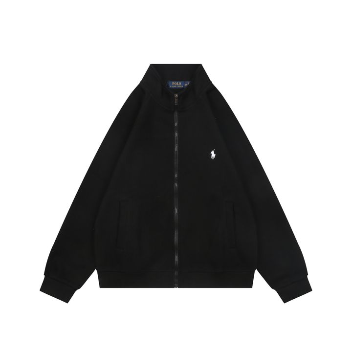 Ralph Lauren Pony ribbed high collar jacket