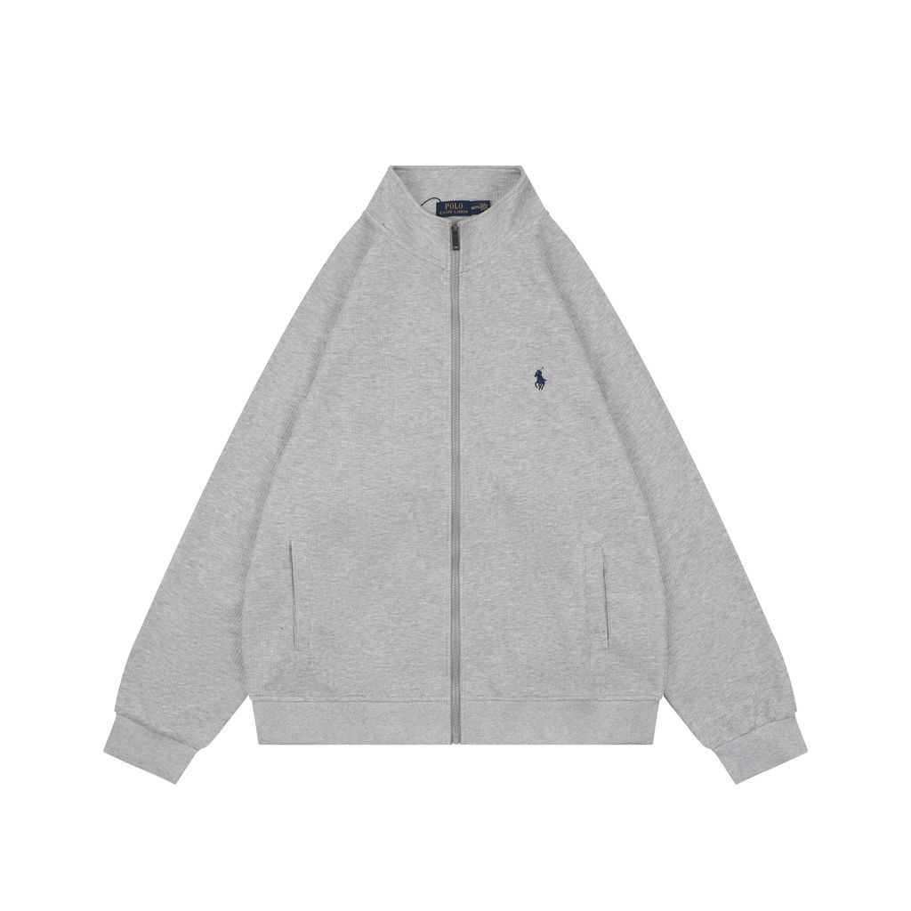 Ralph Lauren Pony ribbed high collar jacket