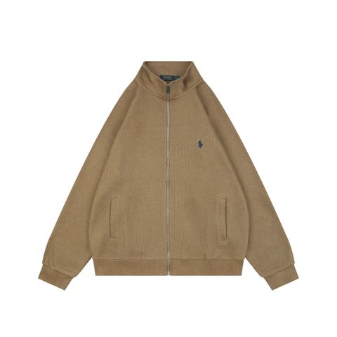 Ralph Lauren Pony ribbed high collar jacket