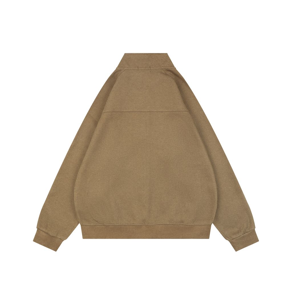 Ralph Lauren Pony ribbed high collar jacket