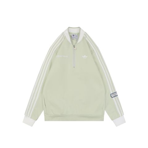 Adidas navy mint Trefoil baseball jacket