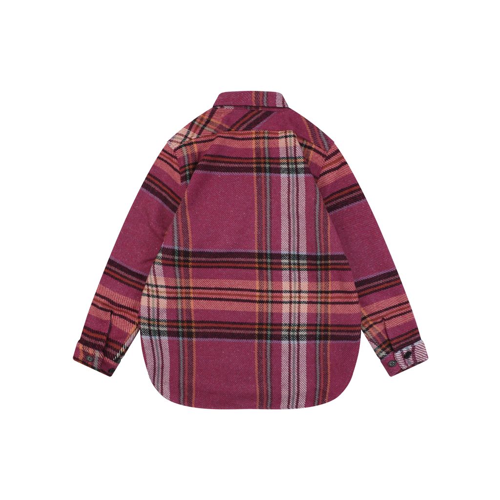 We11done pink plaid double pocket overshirt