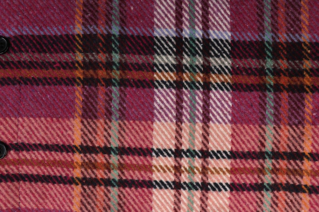 1980s-inspired relaxed plaid overshirt