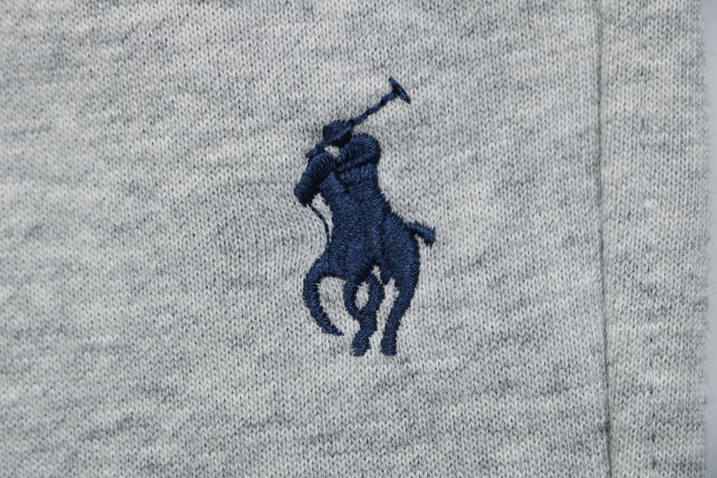 Grey Pony logo embroidered athleisure pants