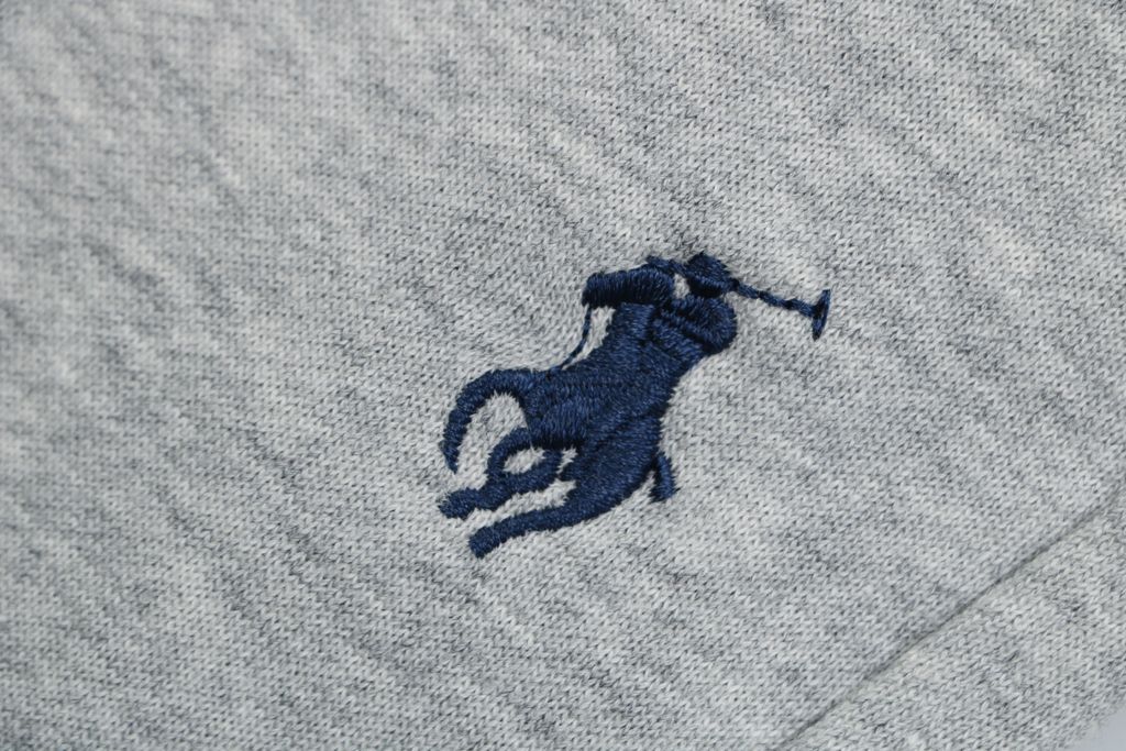 Grey Pony logo embroidered athleisure pants