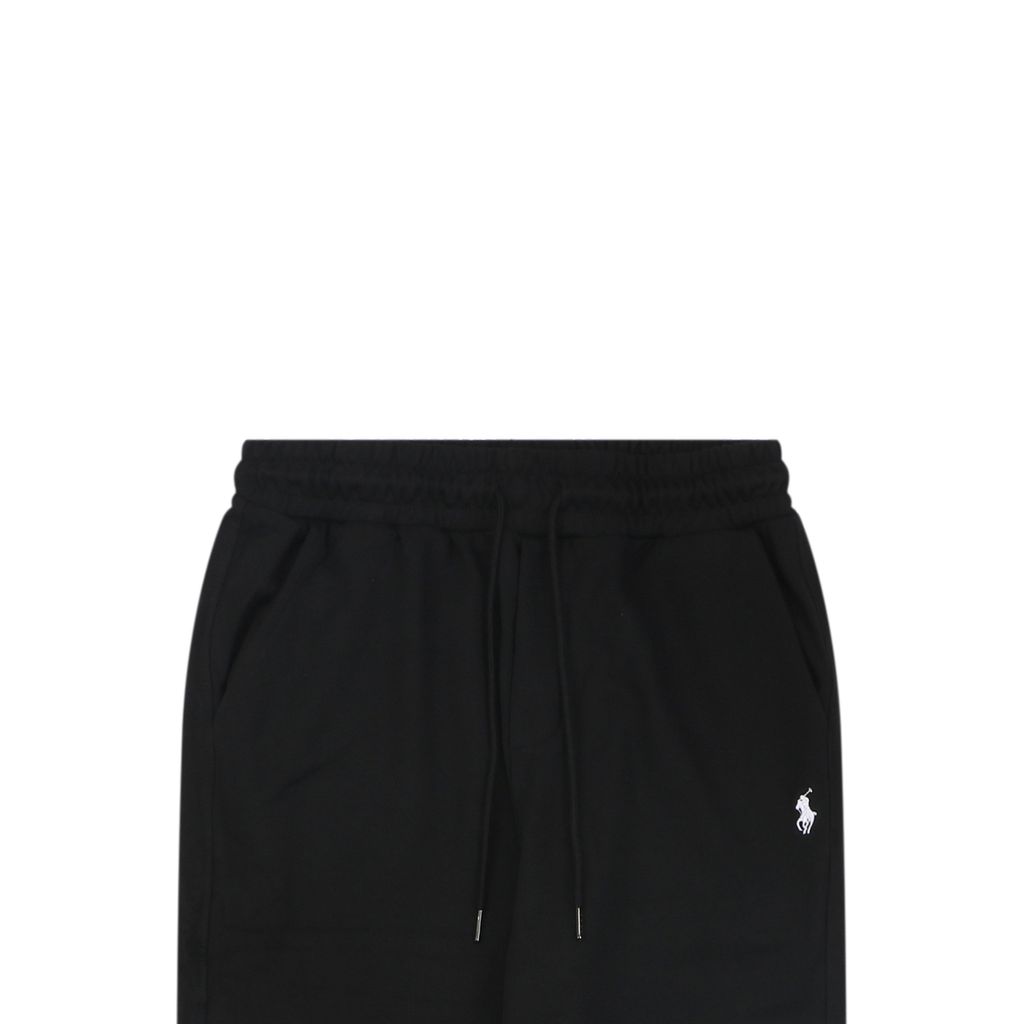 360g combed cotton relaxed black trousers