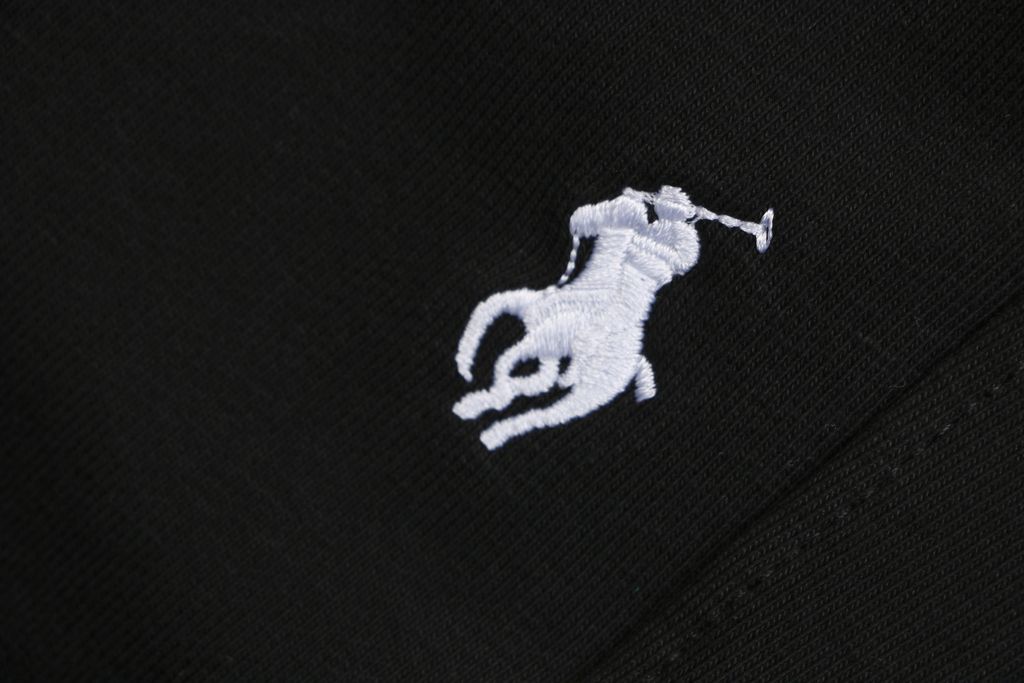 Black Pony logo embroidered athleisure pants