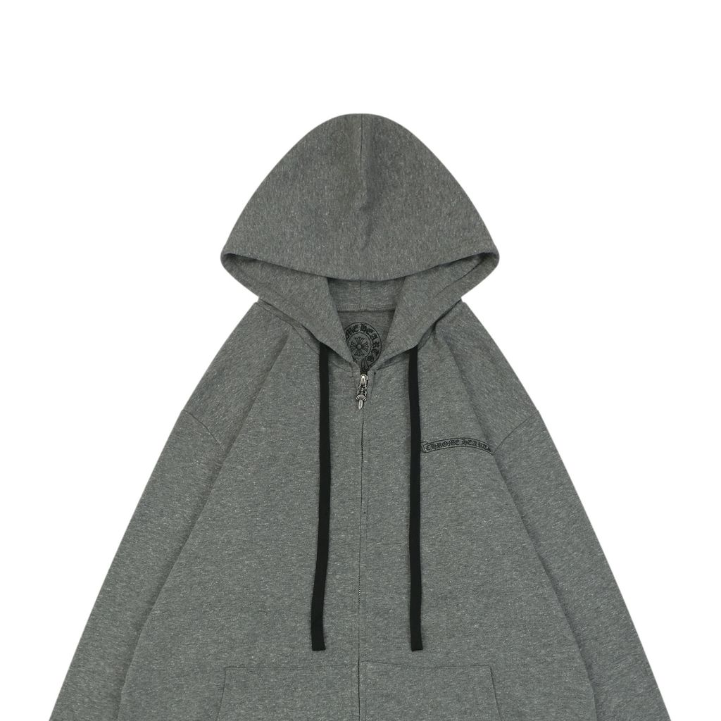 Chrome Hearts Fish-Scale Knit Zip Hoodie