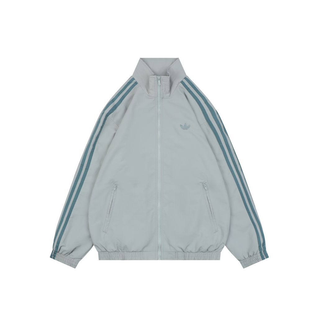 Adidas Trefoil Green High-Neck Track Jacket