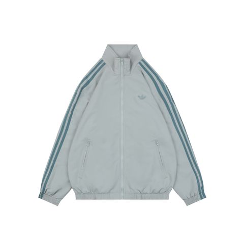 Adidas Trefoil Green High-Neck Track Jacket