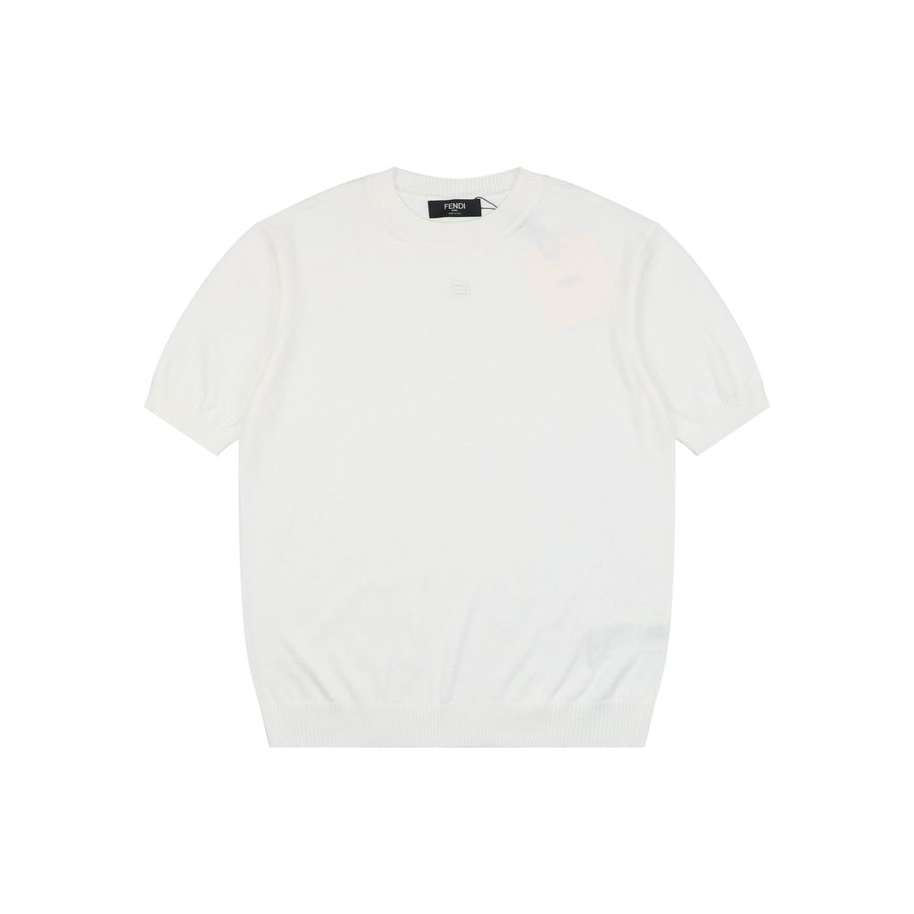 Fendi FF Jacquard Cotton T-Shirt