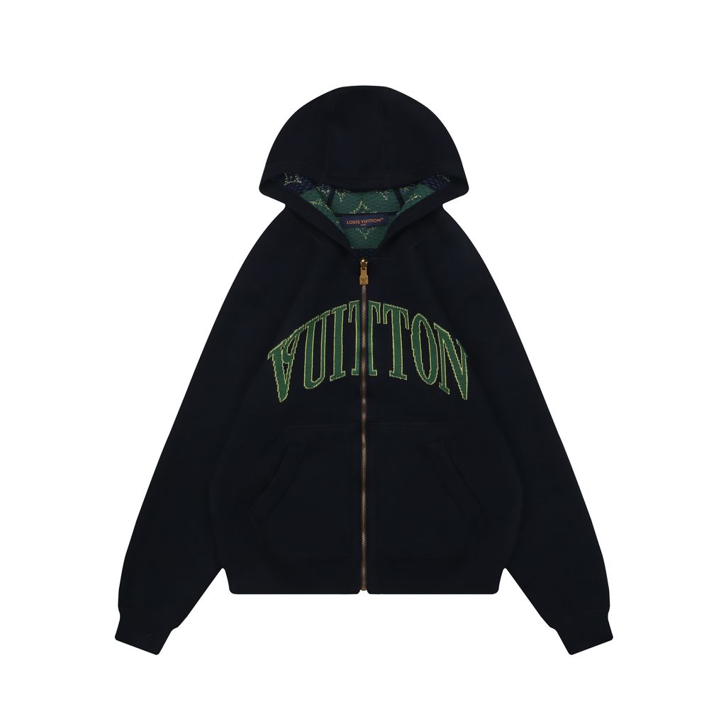 Louis Vuitton Blue Green Reversible Monogram Jacket