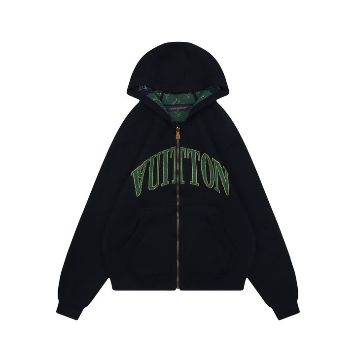 Louis Vuitton Blue Green Reversible Monogram Jacket