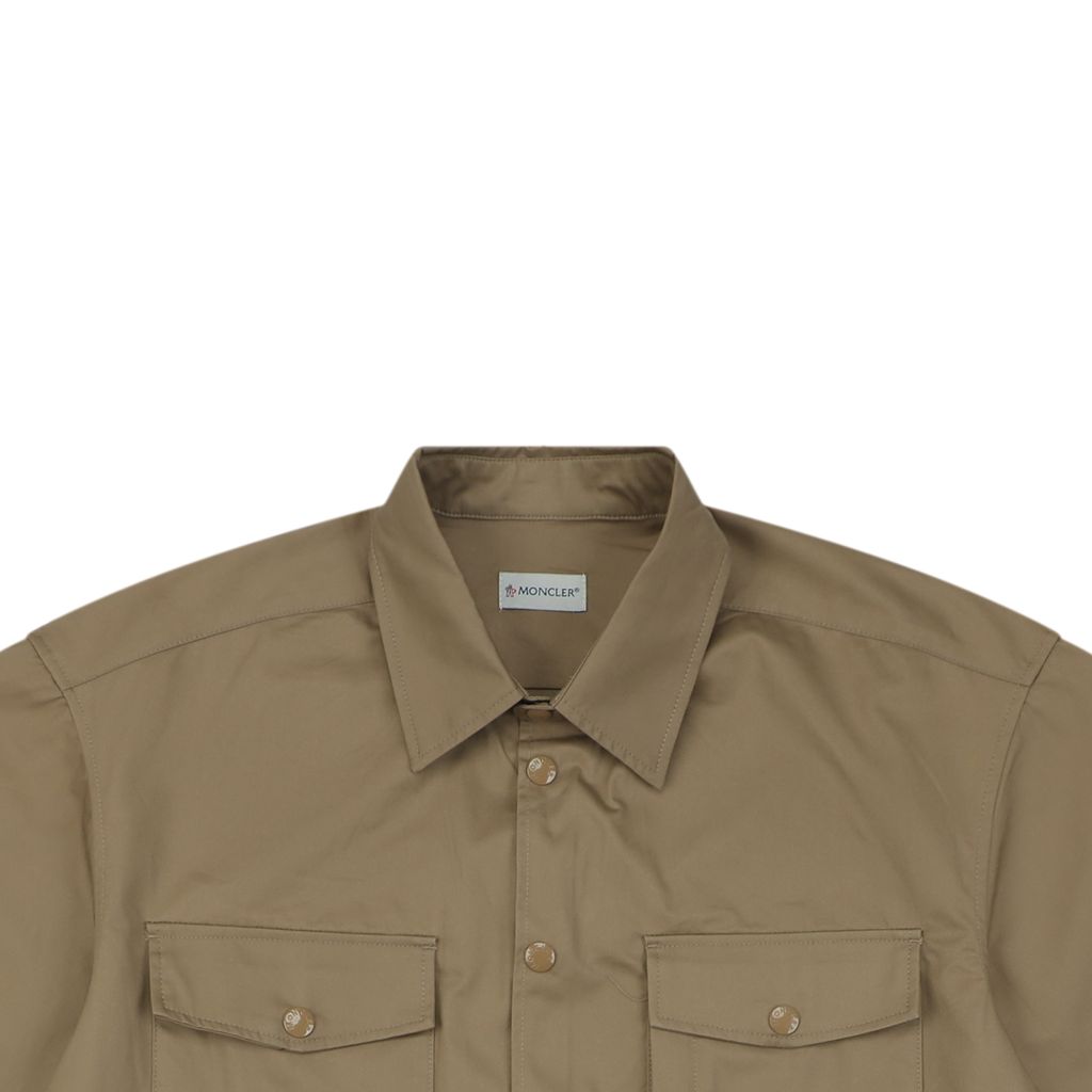 Moncler Cotton Twill Short Sleeve Shirt