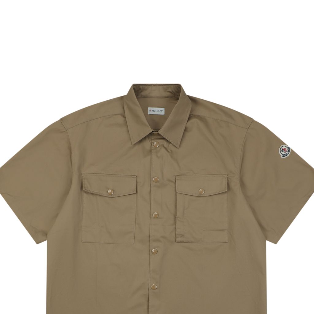 Moncler Cotton Twill Short Sleeve Shirt