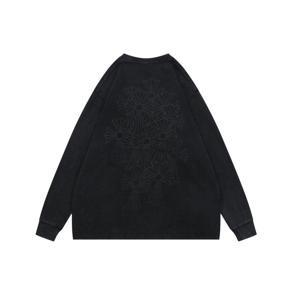 Chrome Hearts Shadow Cross Washed Long Sleeve