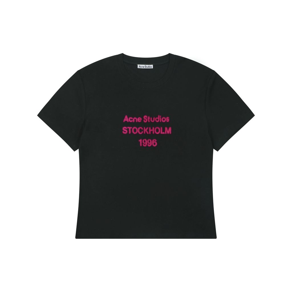 Acne Studios 1996 Pink Flocked T-Shirt