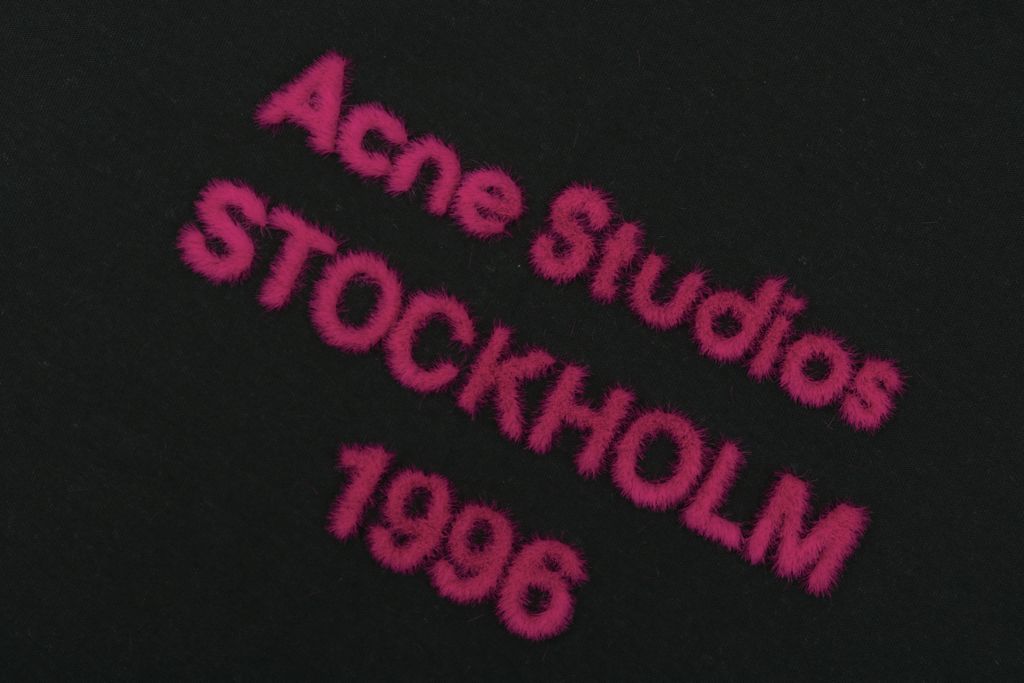Acne Studios Pink Letter Graphic Tee
