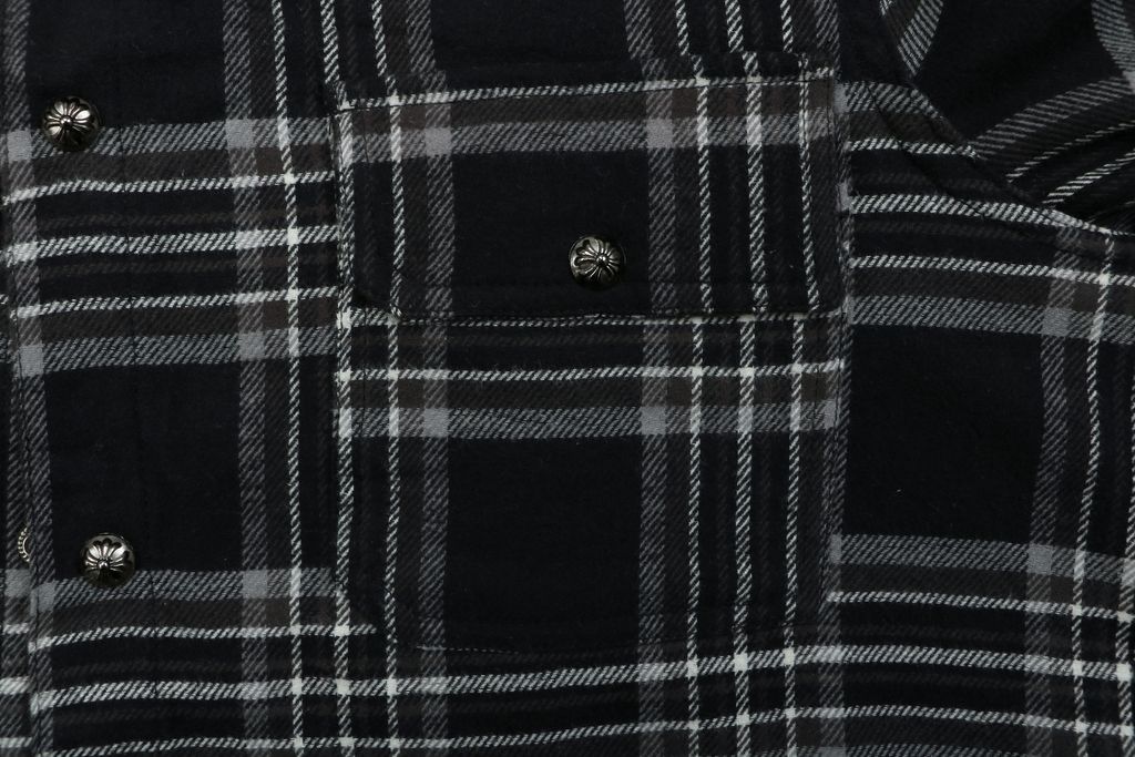 Chrome Hearts Double Pocket Flannel Shirt