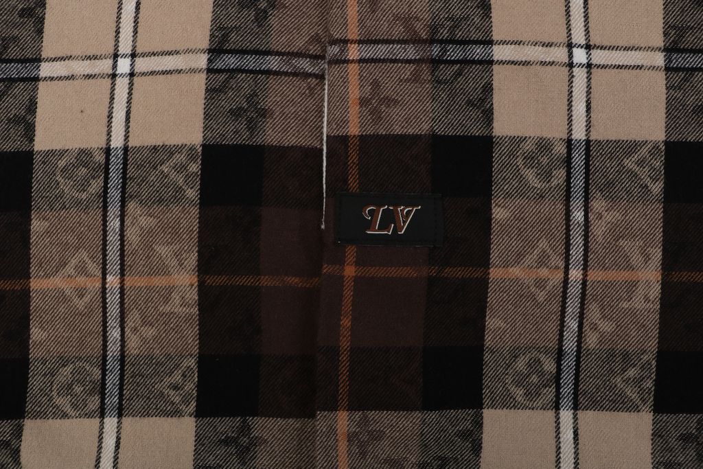 Louis Vuitton Jacquard Cotton Plaid Shirt