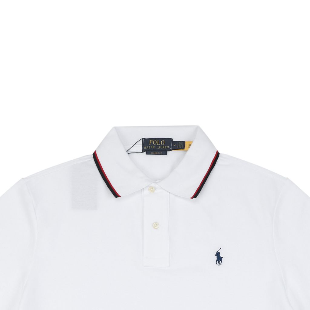 Ralph Lauren Contrast Trim Cotton Polo Shirt