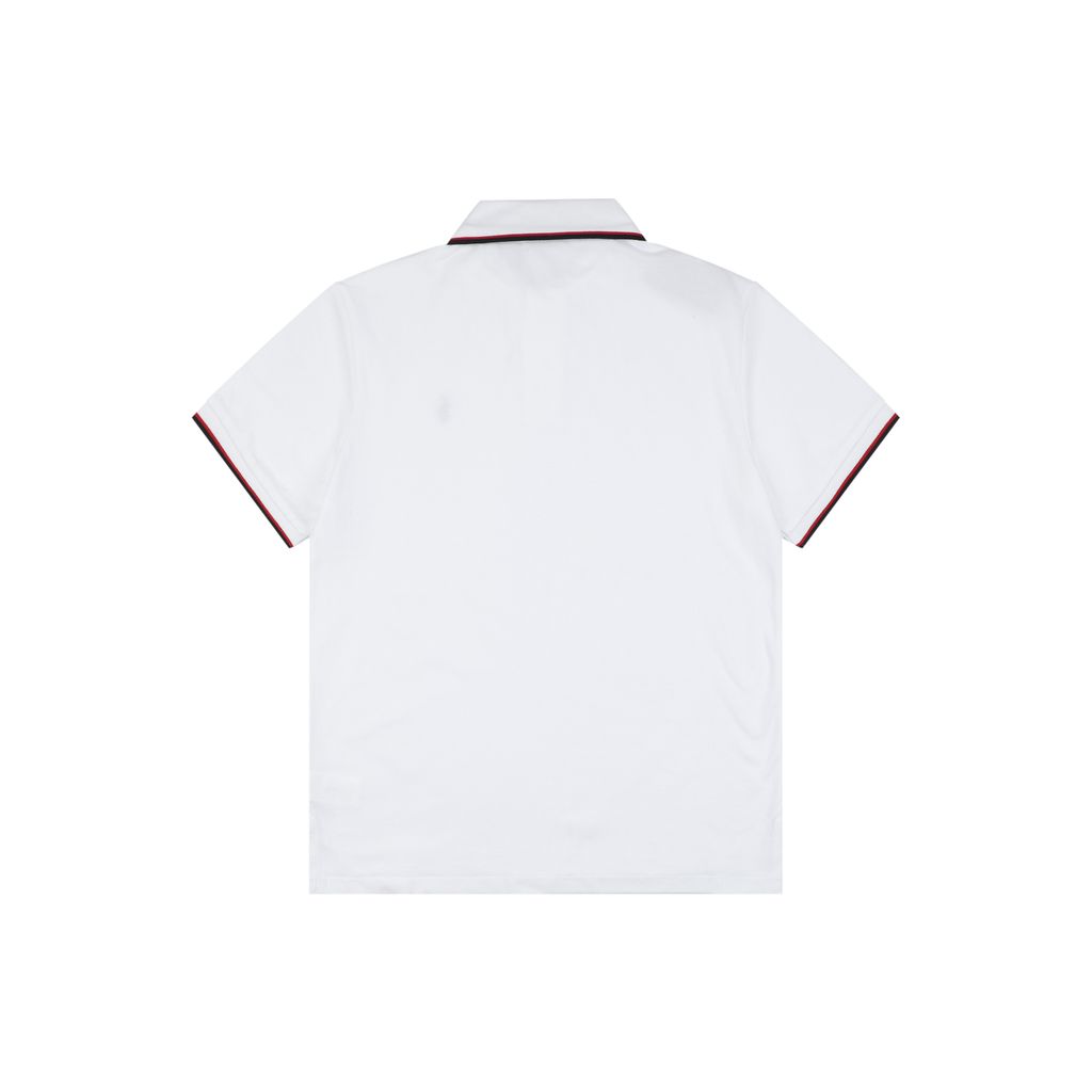 Ralph Lauren Red Trim Embroidered Pony Polo Shirt