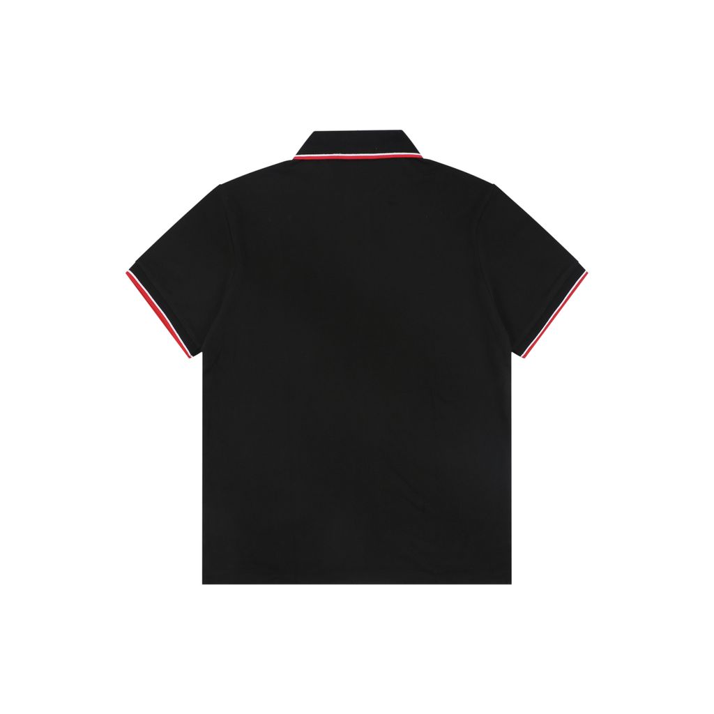 Ralph Lauren Red Trim Embroidered Pony Polo Shirt