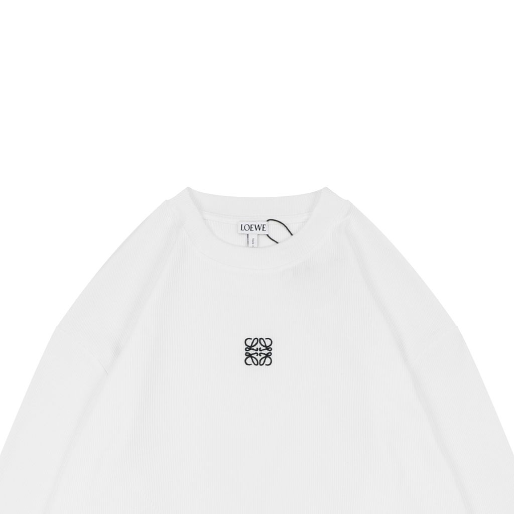 Loewe Oversized Striped Ribbed Long Sleeve Top