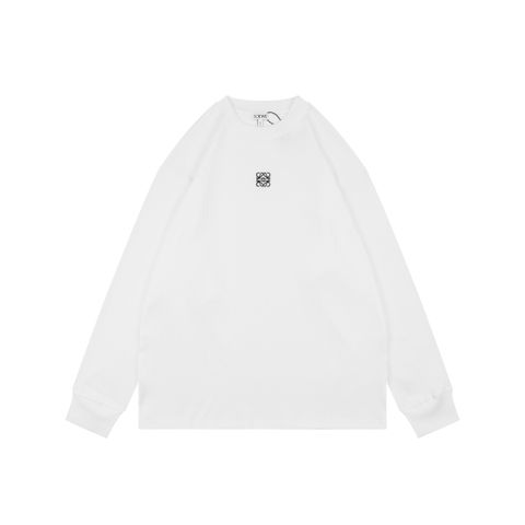 Loewe Anagram Embroidered Ribbed Long Sleeve Top
