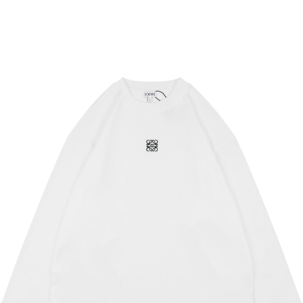Loewe Oversized Striped Ribbed Long Sleeve Top