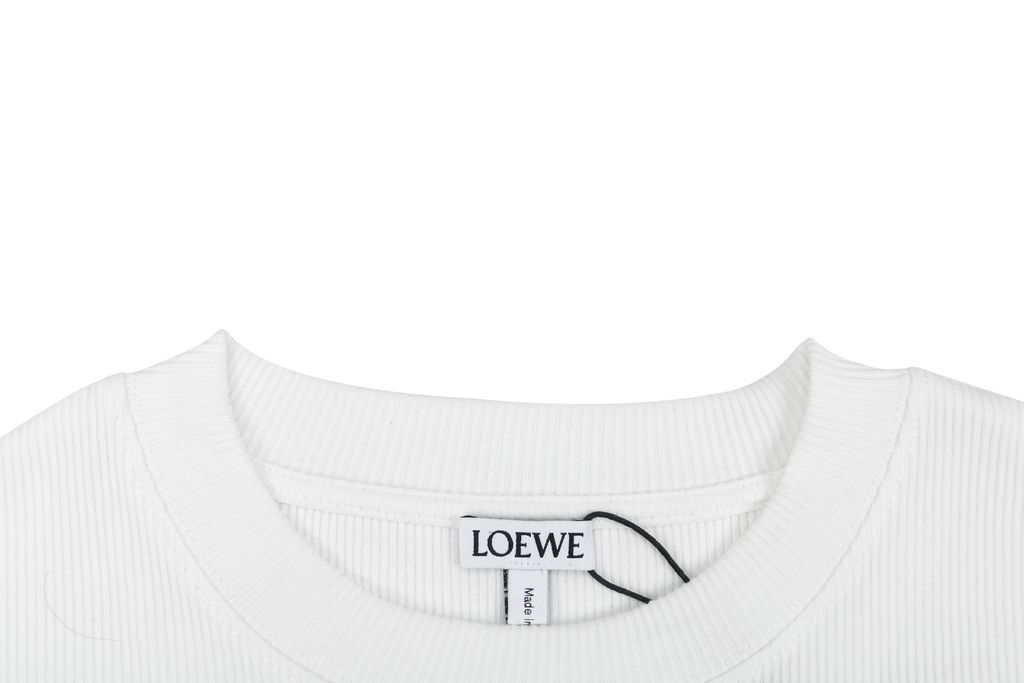 Loewe 350G Ribbed Anagram Long Sleeve Shirt