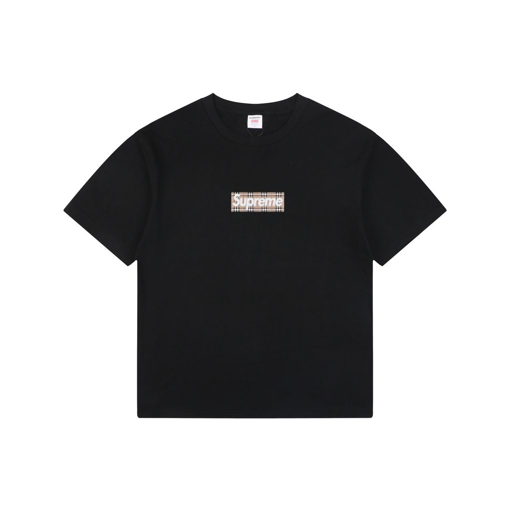 Supreme x Burberry Vintage Check Box Logo T-Shirt
