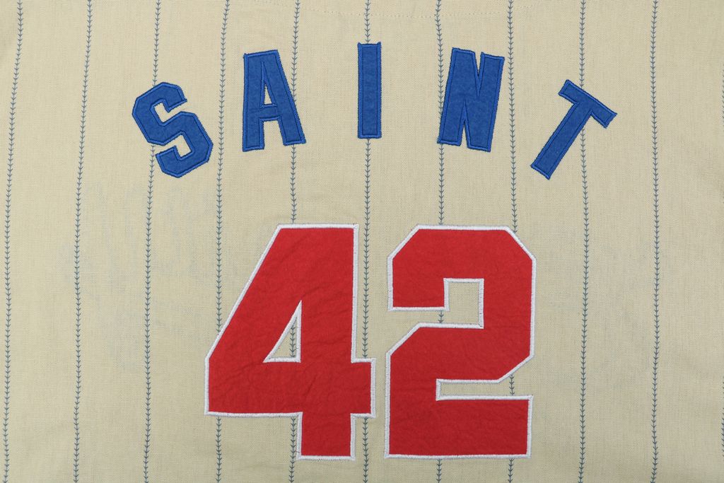 Saint Michael Number 42 Oversized Baseball Shirt