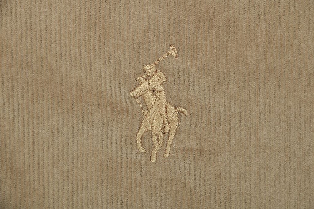 Ralph Lauren Khaki Embroidered Pony Corduroy Jacket