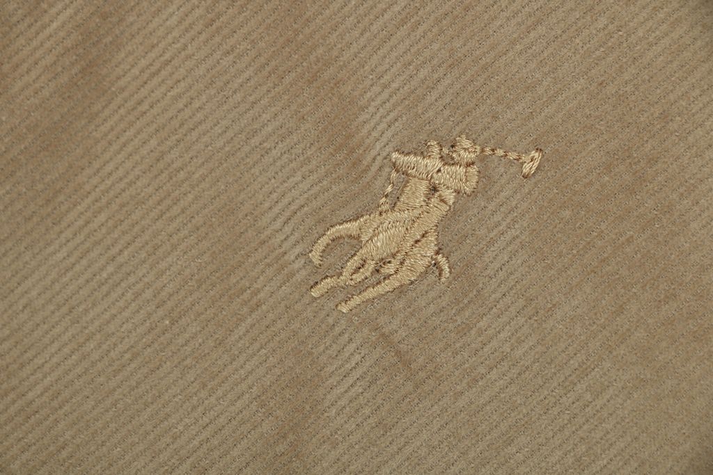 Ralph Lauren Khaki Embroidered Pony Corduroy Jacket