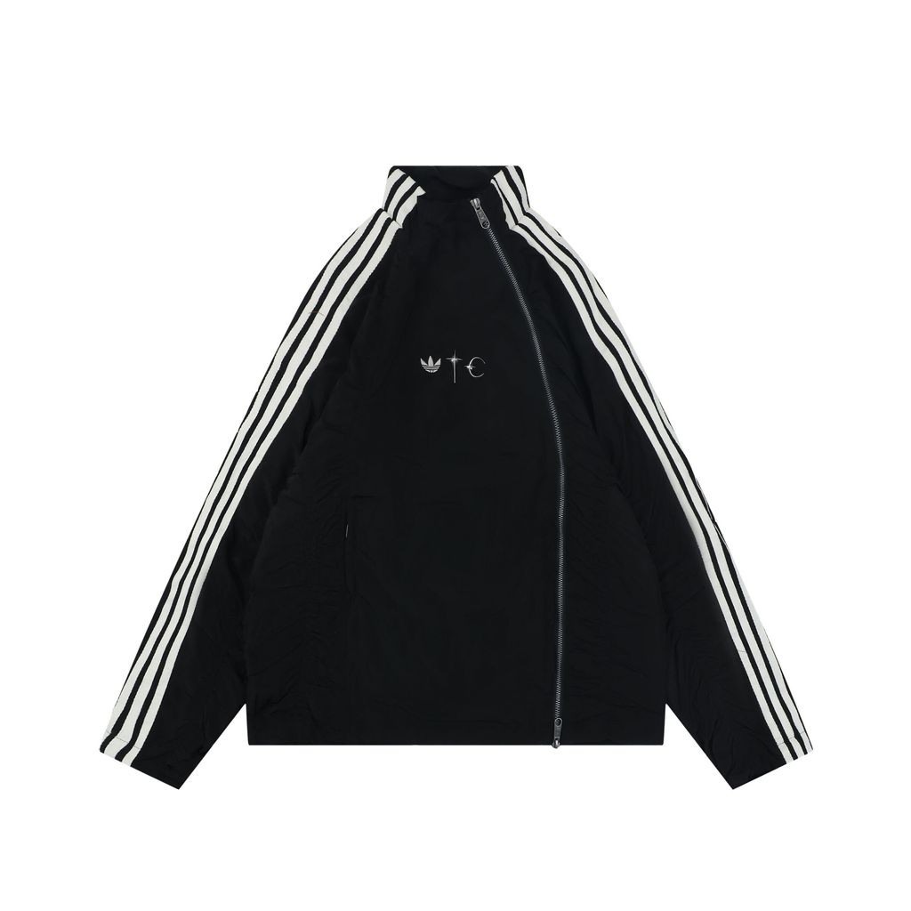 TC x Adidas Trefoil Star Moon Asymmetric Zip Jacket