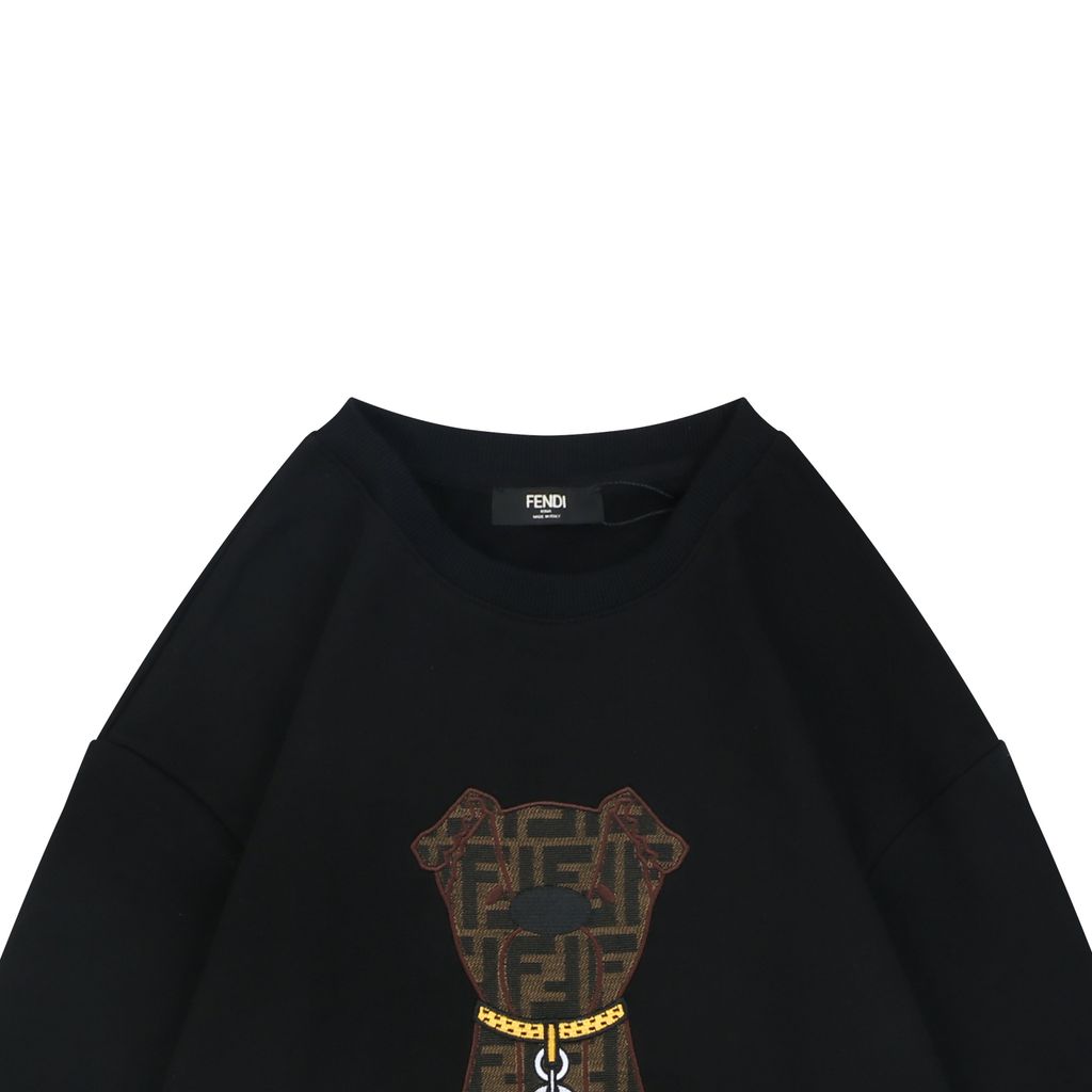 Fendi 400G FF Monogram Oversized Crewneck Sweatshirt