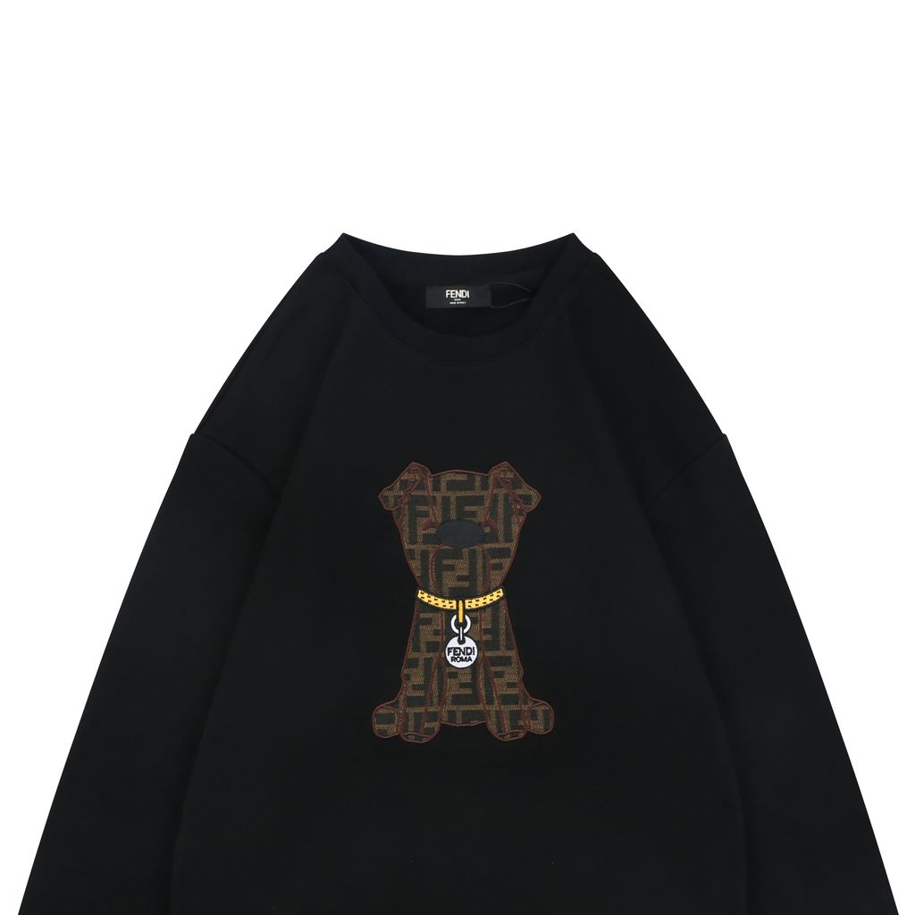 Fendi 400G FF Monogram Oversized Crewneck Sweatshirt