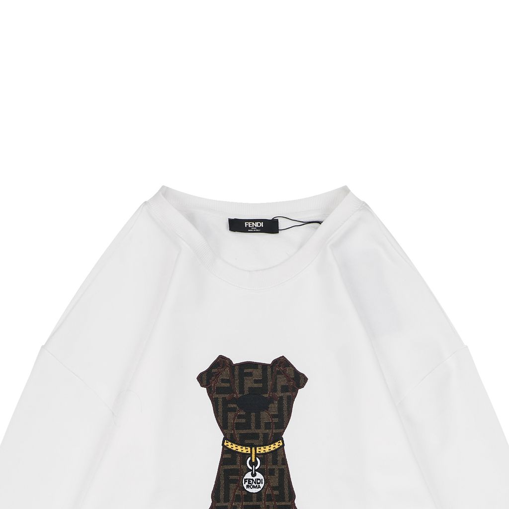 Fendi 400G FF Monogram Oversized Crewneck Sweatshirt