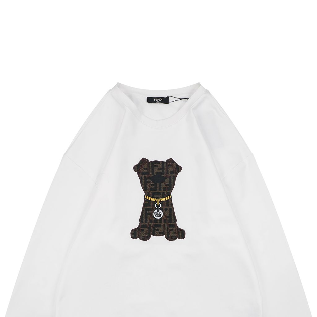 Fendi 400G FF Monogram Oversized Crewneck Sweatshirt