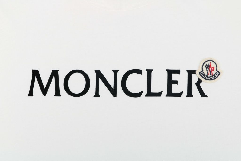 Moncler Black Letter Logo Long Sleeve Crewneck Tee