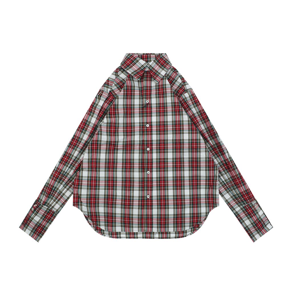 Celine Red White Striped Long Sleeve Shirt