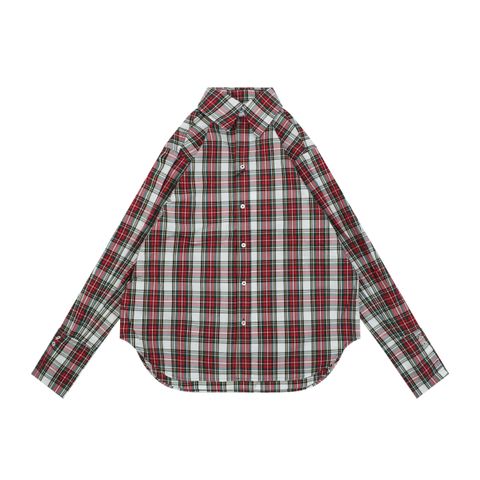 Celine Red White Striped Long Sleeve Shirt