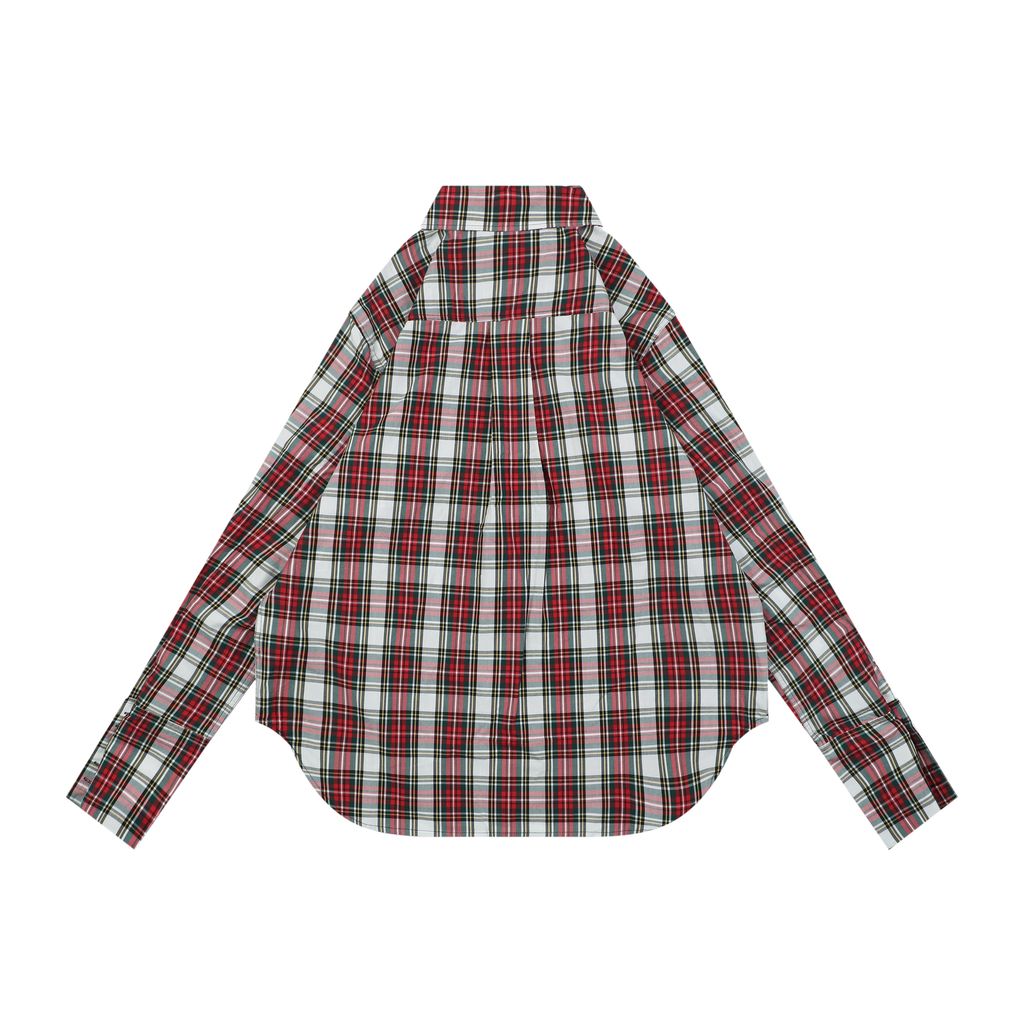 Celine Red White Striped Long Sleeve Shirt