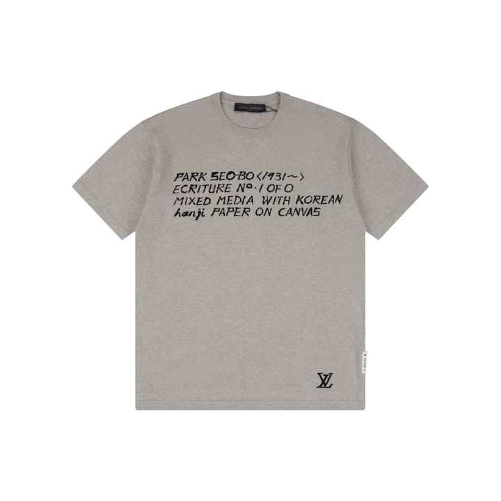 Louis Vuitton Textured Letter Jacquard Short Sleeve T-Shirt